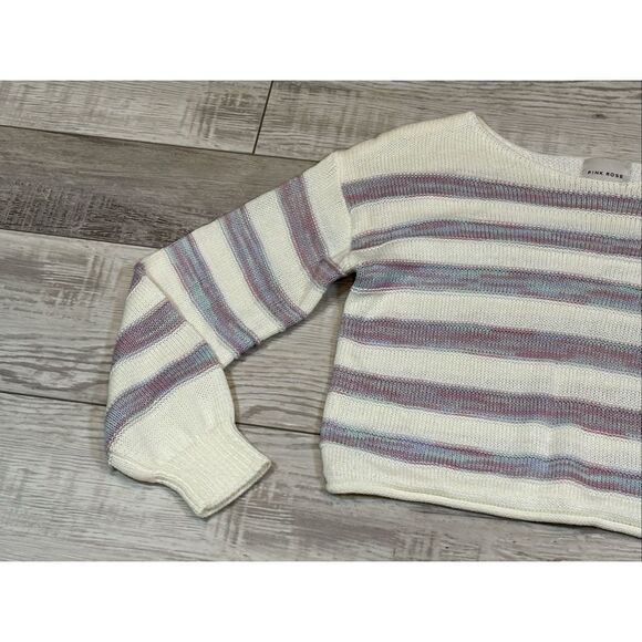 Pink Rose semi cropped sweater size S - Picture 3 of 12